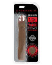 Load image into Gallery viewer, Cyberskin Original 1.5" Xtra Thick Penis Extension - Dark