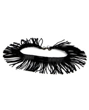 Load image into Gallery viewer, Tyes By Tara Fringe W-benefits Bowtye - Black
