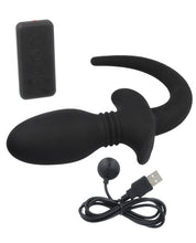 Load image into Gallery viewer, Titus Silicone Pro Vibrating Pup Tail Small