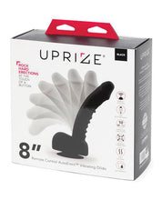 Load image into Gallery viewer, Uprize 8" Remote Control Autoerect Vibrating Dildo - Black