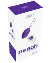 Load image into Gallery viewer, Vedo Peach Rechargeable Egg Vibe - Into You Indigo