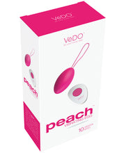 Load image into Gallery viewer, Vedo Peach Rechargeable Egg Vibe - Foxy Pink