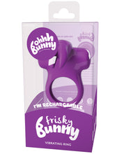 Load image into Gallery viewer, Vedo Frisky Bunny Rechargeable Vibrating Ring - Perfectly Purple
