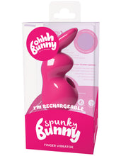 Load image into Gallery viewer, Vedo Spunky Bunny Rechargeable Finger Vibe - Pretty In Pink