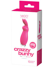 Load image into Gallery viewer, Vedo Crazzy Bunny Rechargeable Bullet - Pretty In Pink