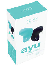 Load image into Gallery viewer, Vedo Ayu Mini Finger Vibe Pair - Black &amp; Tease Me Turquoise