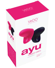 Load image into Gallery viewer, Vedo Ayu Mini Finger Vibe Pair - Black &amp; Foxy Pink