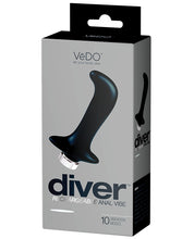 Load image into Gallery viewer, Vedo Diver Rechargeable Prostate Vibe - Just Black