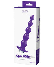 Load image into Gallery viewer, Vedo Quaker Plus Anal Vibe - Indigo