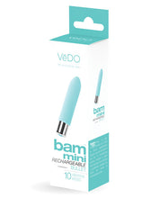 Load image into Gallery viewer, Vedo Bam Mini Rechargeable Bullet Vibe - Turquoise