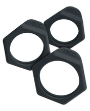 Load image into Gallery viewer, Vedo Bolt C Ring Set - Just Black Pack Of 3