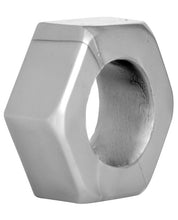 Load image into Gallery viewer, Master Series Silver Hex Heavy Duty Cock Ring &amp; Ball Stretcher