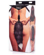 Load image into Gallery viewer, Tailz Grey Fox Tail Anal Plug