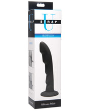 Load image into Gallery viewer, Strap U Ripples Silicone Strap-on Compatible Dildo - Black