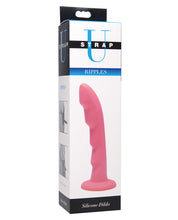 Load image into Gallery viewer, Strap U Ripples Silicone Strap On Compatible Dildo - Pink