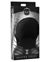 Load image into Gallery viewer, Master Series Disguise Open Mouth Hood With Padded Blindfold