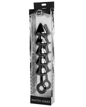 Load image into Gallery viewer, Master Series Spades Anal Beads Xl - Black