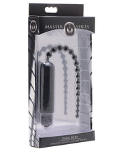 Load image into Gallery viewer, Master Series Dark Rod Vibrating Beaded Silicone Sound