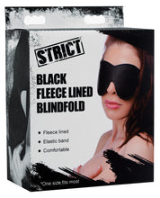 Load image into Gallery viewer, Strict Fleece Lined Blindfold - Black