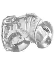 Load image into Gallery viewer, Master Series Detained 2.0 Restrictive Chastity Cage W-nubs - Clear