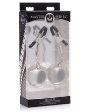 Load image into Gallery viewer, Master Series Spheres Adjustable Nipple Clamps &amp; Weighted Clear Orbs