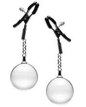 Load image into Gallery viewer, Master Series Spheres Adjustable Nipple Clamps &amp; Weighted Clear Orbs