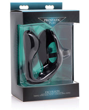Load image into Gallery viewer, Prostatic Play Excursion Silicone Triple Stim Anal Plug W-cock &amp; Ball Ring