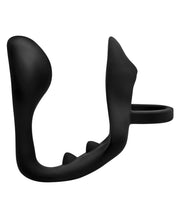Load image into Gallery viewer, Prostatic Play Excursion Silicone Triple Stim Anal Plug W-cock &amp; Ball Ring