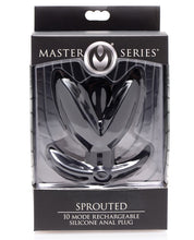 Load image into Gallery viewer, Master Series Sprouted 10x Silicone Vibrating Anal Plug