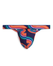 Load image into Gallery viewer, 2xist Sliq Micro 1 Y-back Thong Far Out Wave Lg