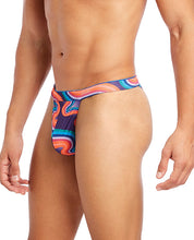 Load image into Gallery viewer, 2xist Sliq Micro 1 Y-back Thong Far Out Wave Lg