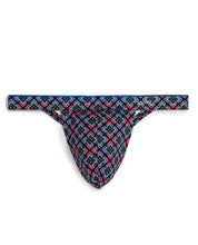 Load image into Gallery viewer, 2xist Sliq Micro 1 Y-back Thong Graphic Floral Pink Glo Xl